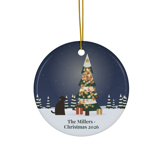 Personalized Photo Ornament – Custom Ceramic Christmas Keepsake