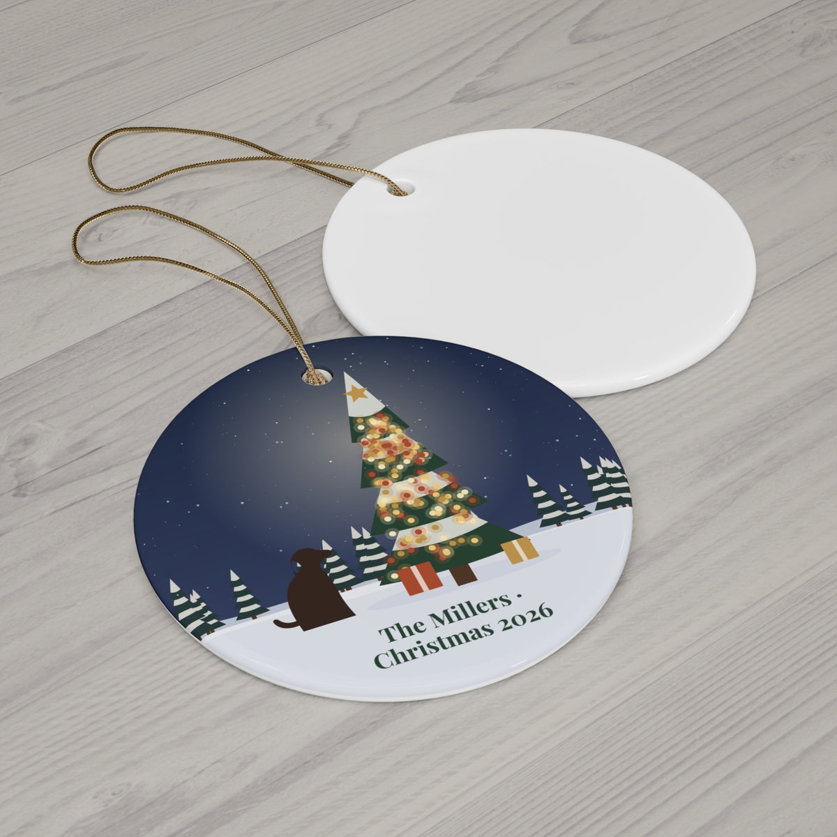 Personalized Photo Ornament – Custom Ceramic Christmas Keepsake