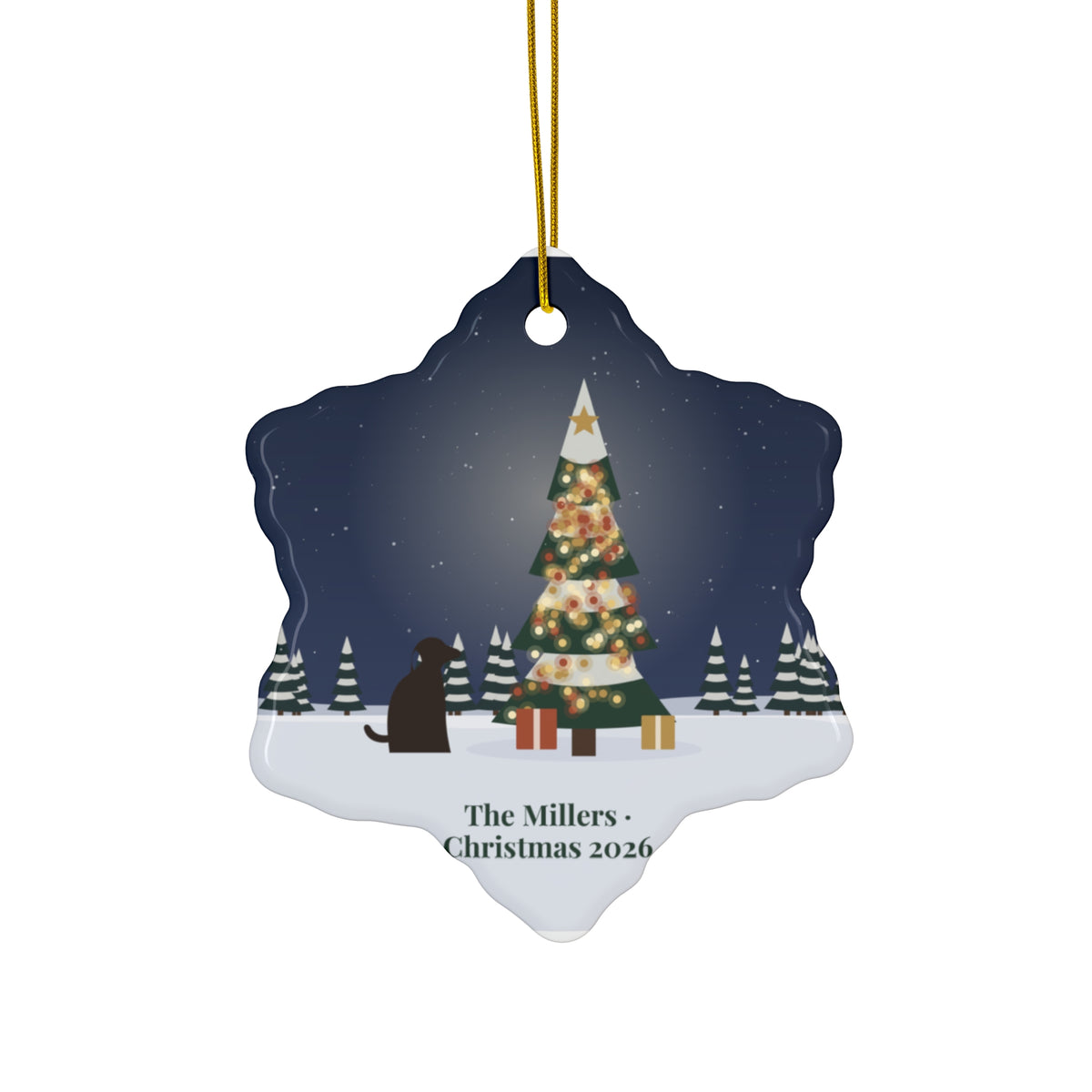 Personalized Photo Ornament – Custom Ceramic Christmas Keepsake