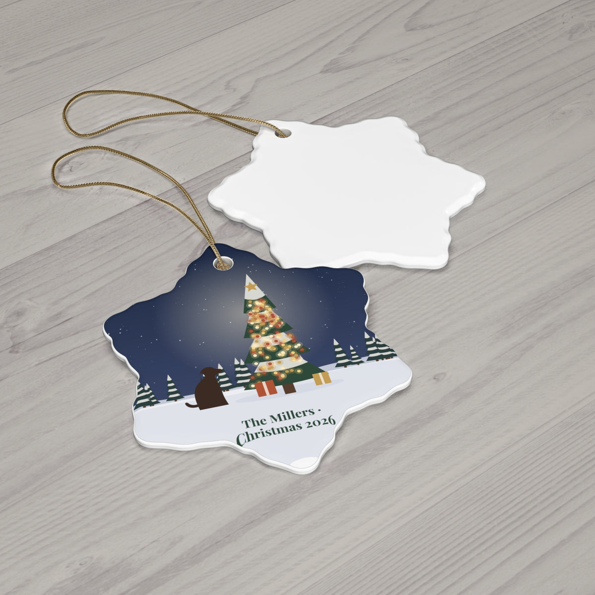 Personalized Photo Ornament – Custom Ceramic Christmas Keepsake
