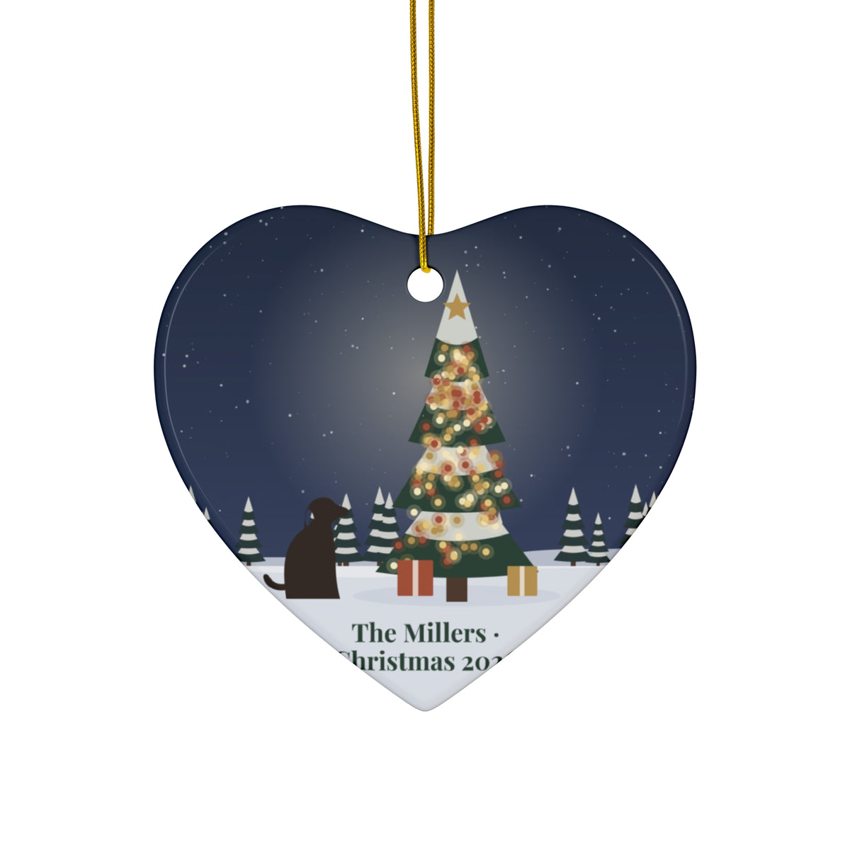 Personalized Photo Ornament – Custom Ceramic Christmas Keepsake