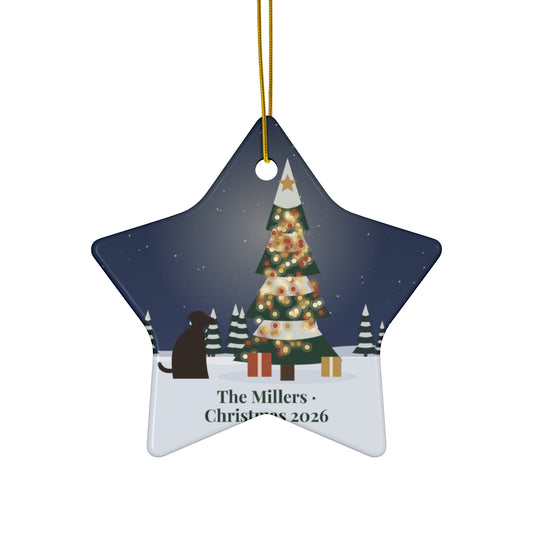 Personalized Photo Ornament – Custom Ceramic Christmas Keepsake